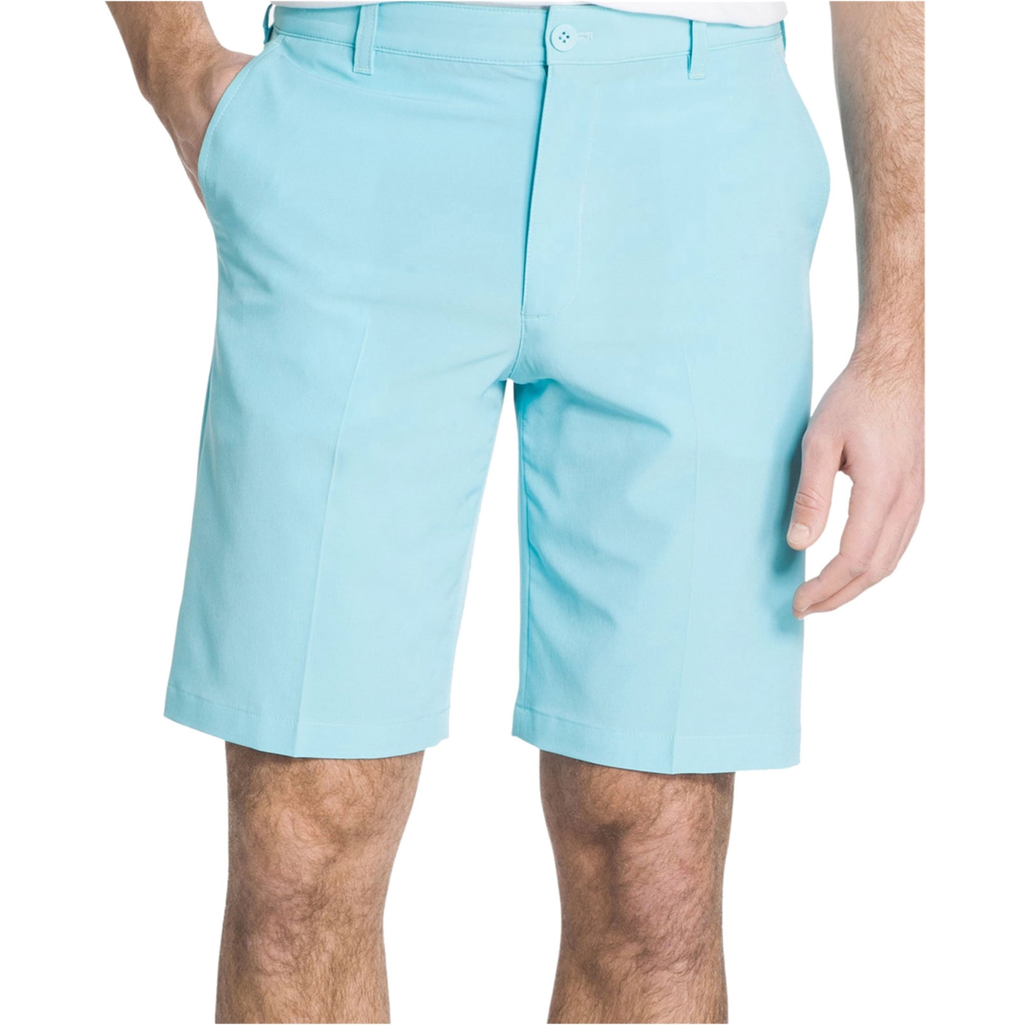 IZOD New Mens Lightweight Saltwater Flat-Front Poplin Shorts With 10.5'' Inseam 
