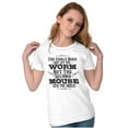 thumbnail image 4 of Early Bird Gets Worm Mouse Cheese Womens Fitted Plus Size Graphic Tee Brisco Brands 2X, 4 of 5