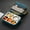 Blue, variant on Bento Box Adult,1500Ml Five-Compartment Stainless Steel Lunch Box for Office Workers and Adultss Lightweight Lunch Box with Compartments for Water Heating and Soup,Pink