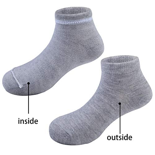 Cooraby 15 Pairs No Show Socks Kids Socks Anti-slip Low Cut Socks Ankle Socks for Girls Boys 
