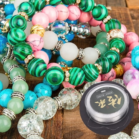 OULII Transparent Clear Elastic Cord Strong Stretch String for Jewelry Making, Beading, and Craft Projects