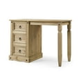 thumbnail image 2 of OS Home and Office Furniture Cottage Series Wood Vanity/Desk in Corona Brown, 2 of 8