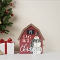 thumbnail image 4 of Parisloft Countdown to Christmas Barn Shaped Wood Tabletop Sign with Chalkboard, 4 of 12