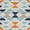 Gray, variant on Unique Loom Aruba Outdoor Collection Area Rug - Bubali (5' 3" Round Gray/Ivory)