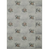 Dundee Deco Peel and Stick Self Adhesive Wallpaper - Midcentury Printed Grey, Sepia Kettle, 18 ft x 18 in