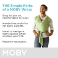 thumbnail image 4 of Portabebés Moby Wrap | Elemento | Portabebés para recién nacidos y bebés | #1 envoltura para bebé | Regalo de bebé | Mantiene al bebé seguro y protegido | Ajustable para todo tipo de cuerpo | Perfecto, 4 of 5