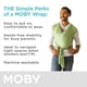 thumbnail image 4 of Portabebés Moby Wrap | Elemento | Portabebés para recién nacidos y bebés | #1 envoltura para bebé | Regalo de bebé | Mantiene al bebé seguro y protegido | Ajustable para todo tipo de cuerpo | Perfecto, 4 of 5