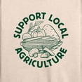 thumbnail image 3 of Instant Message - Support Local Agriculture - Women's Lightweight French Terry Long Sleeve Shirt, 3 of 6