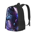 thumbnail image 1 of Balery Feathered Wolf Mochila para hombre y mujer - Tela Oxford 600D resistente - Gran capacidad, resistente al agua, ideal para la escuela, viajes y senderismo, 1 of 6