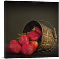 thumbnail image 1 of ARTCANVAS Strawberries In Can Home decor Canvas Art Print - Size: 18" x 18" (0.75" Deep), 1 of 9