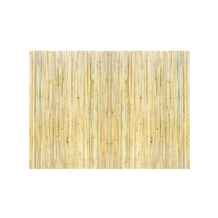 KFFKFF Bamboo Privacy Barrier, Sustainable Bamboo Fencing 4ft Height x 6ft Length x 0.75in Depth, Aesthetic Bamboo Screen for Gardens, Backyards, Balconies, Patios, Pool Areas