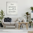 thumbnail image 2 of Stupell Industries Greatest Wealth Is Health Phrase Graphic Art Gallery Wrapped Canvas Print Wall Art, Design by Lil' Rue, 2 of 7