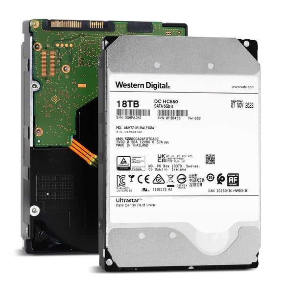 Disco Duro Western Digital DC HC550 18TB SATA 7200RPM