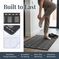 thumbnail image 3 of REGALWOVEN Geometric Door Mat Indoor Outdoor Waterproof Welcome Mat for Front Door, Non-Slip Entryway Rug, Washable Floor Mat Black 32" x 20", 3 of 6