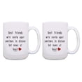 thumbnail image 1 of ThisWear Gifts for Besties Best Friends Rarely Apart 2 Pack 15oz Coffee Mugs, 1 of 4