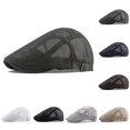 thumbnail image 5 of CENL Mens Breathable Mesh Ivy Hat Cap Summer Newsboy Beret Ascot Flat Cabbie Hat, 5 of 9