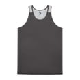 thumbnail image 2 of Alleson Athletic B88285092 Womens Ventback Singlet, Graphite & White - Extra Small, 2 of 3