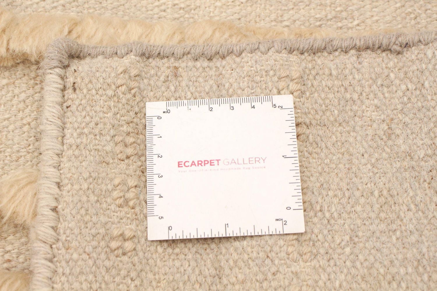 ECARPETGALLERY 4'9" x 7'10" Carved Cambridge Hand Made Area Rug for Living Room, Dining Room and Bedroom in Ivory