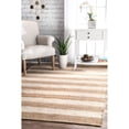 thumbnail image 1 of nuLOOM Flatweave Alisia Stripes Jute Rug, 4` X 6`, Bleached, 1 of 4