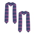 thumbnail image 2 of Zufioo Violet Glitter Print Graduation Shawl Ribbon, Graduation Ribbon for Male and Female Graduates-Sharp Corner, 2 of 7