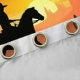 thumbnail image 4 of Castle Fairy Adults Female Men Southwestern Cowboy Blackout Curtains Set of 2 (52x84 Each),Vintage Desert Sunset Window Curtains,Western Exotic Style Curtains and Drapes,Ultra Soft Home Decor, 4 of 6