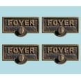 thumbnail image 2 of 4 Switch Plate Tags FOYER Name Signs Labels Antique Brass Traditional Engraved Wall Light Switch Cover Labels | Renovators Supply, 2 of 2