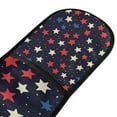 thumbnail image 4 of Yayeee Double Oven Mitt Kitchen Heat Resistant Baking 35" x7" Quilted Glove, Red Starry Pattern, 4 of 6
