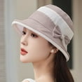 thumbnail image 2 of UJNDER Women's Wide Brimmed Beret for Bridal Wedding and Tea Parties Elegant Outdoor Sun Hat for Ladies' Summer Engagements Khaki, 2 of 4
