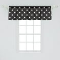 thumbnail image 2 of Ambesonne Stars Window Valance, Grungy Stars Rays Theme, 54" X 18", Black and White, 2 of 3