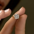 thumbnail image 4 of 1Ct Lab Created Diamond Cushion Cut Women's Engagement Ring 14K Yellow Gold Plated, 4 of 4
