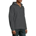 thumbnail image 3 of Hanes Men's and Big Men's Ecosmart Fleece Full Zip Hooded Jacket, up to Size 3XL, 3 of 6