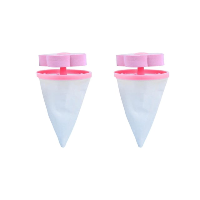 Attrape-Peluches pour Machine à Laver Lot de 2 Filtre à Cheveux Réutilisable Outil de Lavage Réduit les Obstructions Protège Système de Drainage Installation Facile Design Portable pour Machines à Chargement Frontal