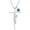 12-December, variant on Sister Cross Necklace with Birthstone 925 Sterling Silver Birth Stone Sister Initial Pendant Necklace Cross Birthstone Jewelry Gifts for Women