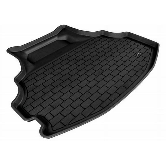 3D MAXpider 2008-2012 Fits Honda Accord L4 Fit Sedan Only Black Kagu Carbon Fiber Embossed Pattern Cargo Liner M1HD0081309