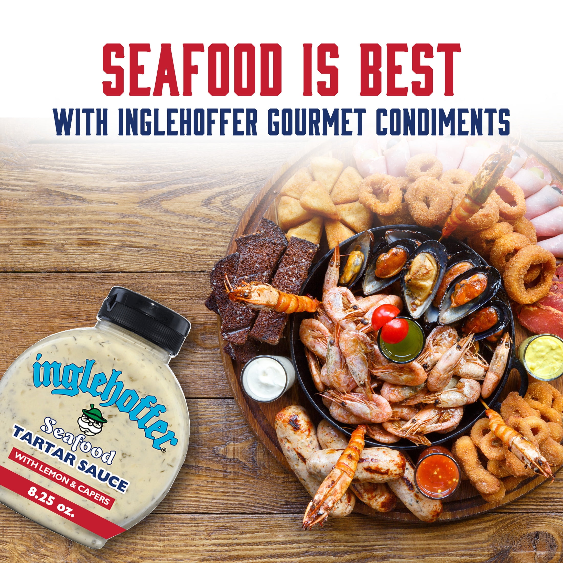 Inglehoffer Seafood Tartar Sauce, 8.25 oz Bottle