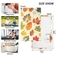 thumbnail image 3 of Bath Hand Towel 2 Pcs Autumn Fall Leaves Thanksgiving Absorbent Face Towel Soft Breathable Cotton Towel Set for Bathroom Kitchen Hotel Spa Gift Decor, 3 of 8