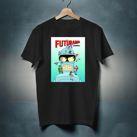 Futurama Shirt Bender Tv Series Graphic Funny Cartoon Unisex Heavy Cotton Tee