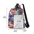 thumbnail image 3 of FORMRS Women's Travel Backpack Purse Anti-Theft Hidden Pockets Casual Shoulder Bag, Vibrant Pink Floral Pattern, 3 of 7