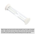 thumbnail image 3 of Uxcell 3 Minute Sand Timer, 4pack Small Sandy Clock, Count Down Sand Glass White, 3 of 5