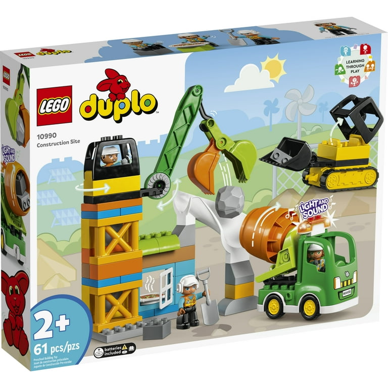 LEGO DUPLO Town Site Set with Toy Crane 10990 - Walmart.com