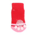 thumbnail image 3 of Calcetines antideslizantes para mascotas Colco 4 Piezas Interior Caliente Rojo S, 3 of 8