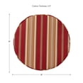 thumbnail image 6 of Greendale Home Fashions Outdoor 18'' x 18'' Round Seat Pad, Set of 2, Roma Stripe, 6 of 7