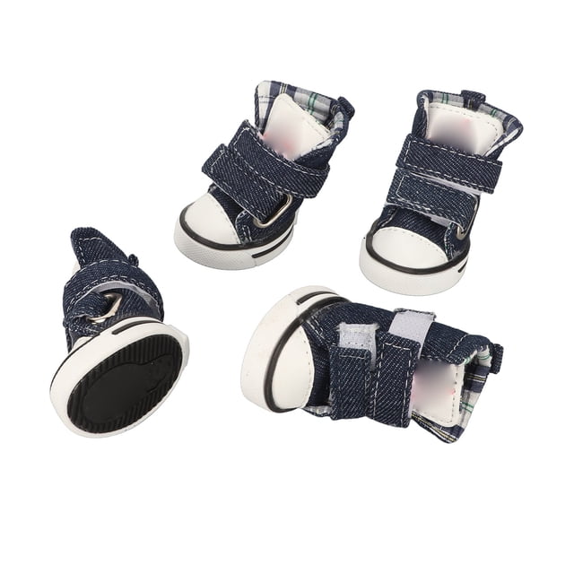 Pet Dog Canvas Sport Shoes,4pcs Canvas Puppy Shoes Pet Paw Protector Canvas Bootiesfor Small Dogs Advanced Technology