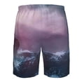 thumbnail image 6 of Naloa lighthouse Waves Torrential Rain Men's Beach Shorts, Surfing shorts, Swim trunks, Quick Dry Swim Trunks for Surfing Beach Fun - Small, 6 of 9