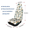 thumbnail image 5 of JUNZAN Cute Bunny Print 2pcs Seat Covers,Universal Fit Sedans,Cars,Vans,SUV,Truck, 5 of 7