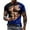 Blue, variant on ZCFZJW 3D Workout Tees Shirt for Men Big and Tall Regular Fit Casual Fake Abs Print Summer Short Sleeve Round Neck Graphic T-Shirt Tops Black XXXL