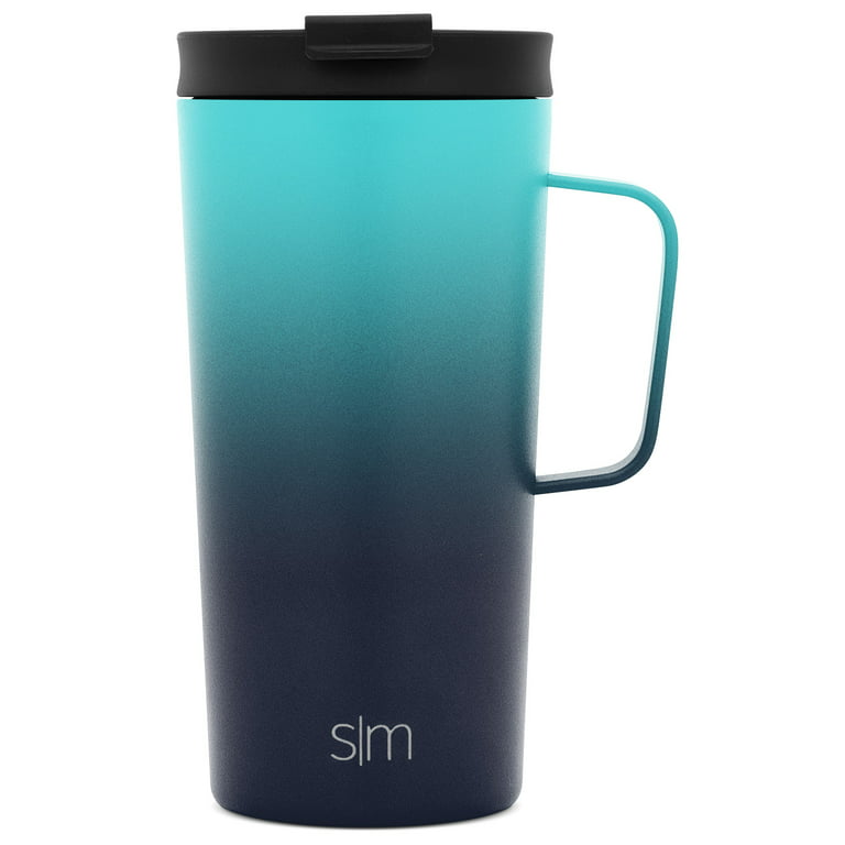 Simple Modern 18oz. Scout Coffee Mug Tumbler - Travel Cup for Men & Women  Vacuum Insulated Camping Tea Flask with Lid 18/8 Stainless Steel Hydro -  Seaside 