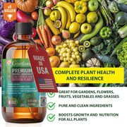 ⭐ GARDENERA Organic Liquid Kelp Fertilizer - 8 oz -Enhance Your Gardens Yield with Seaweed Fertilizer for Plants - Concentrated Kelp & Seaweed Extract