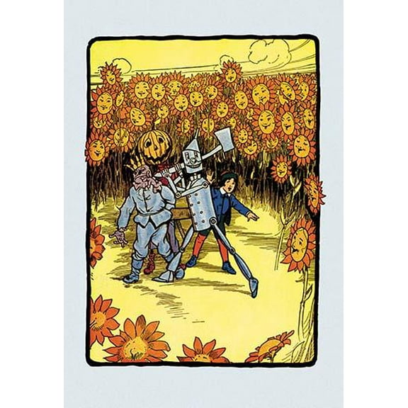 Field of Sunflowers-Fine Art Canvas Print (20" x 30")