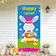 thumbnail image 5 of Easter Rabbit Themed Door Curtain - Festive Hanging Decor For Home Party, Garden Wall & Room Background, Lightweight Reusable Backdrop, Easter & Year of The Horse 2026 Holiday, 35.4*70.8in, B, 5 of 10